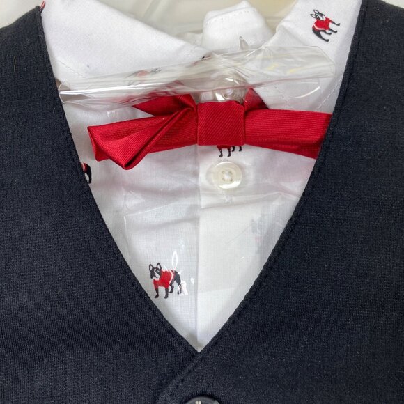 Wonder Nation Boys 5-Piece Outfit Set With Vest Shirt Pants Bow Tie Size 3T - Picture 4 of 7